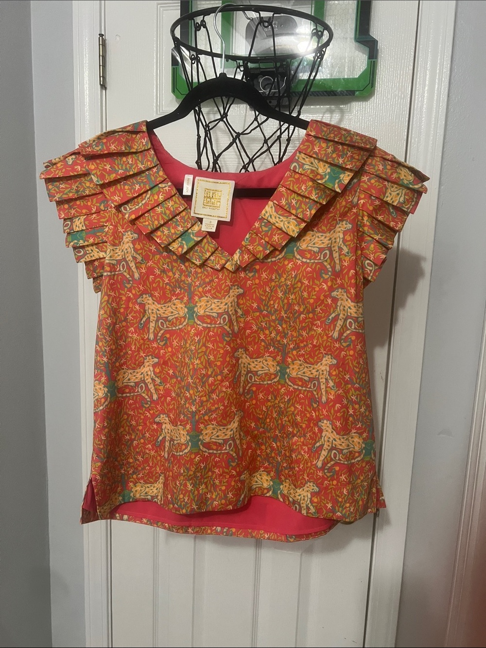 Emily McCarthy Poppy Top in cabana cat